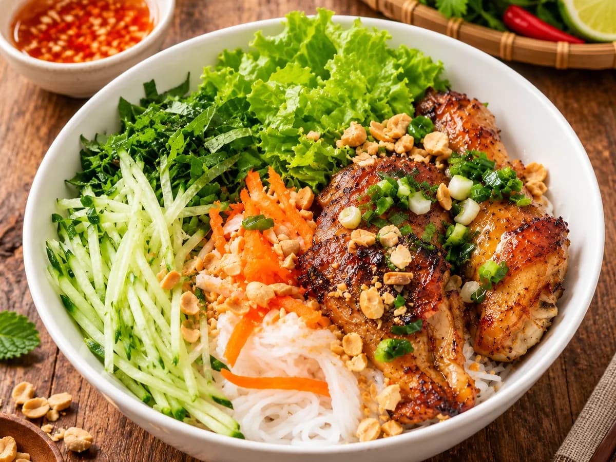 Lemongrass Grilled Chicken Vermicelli Bowl