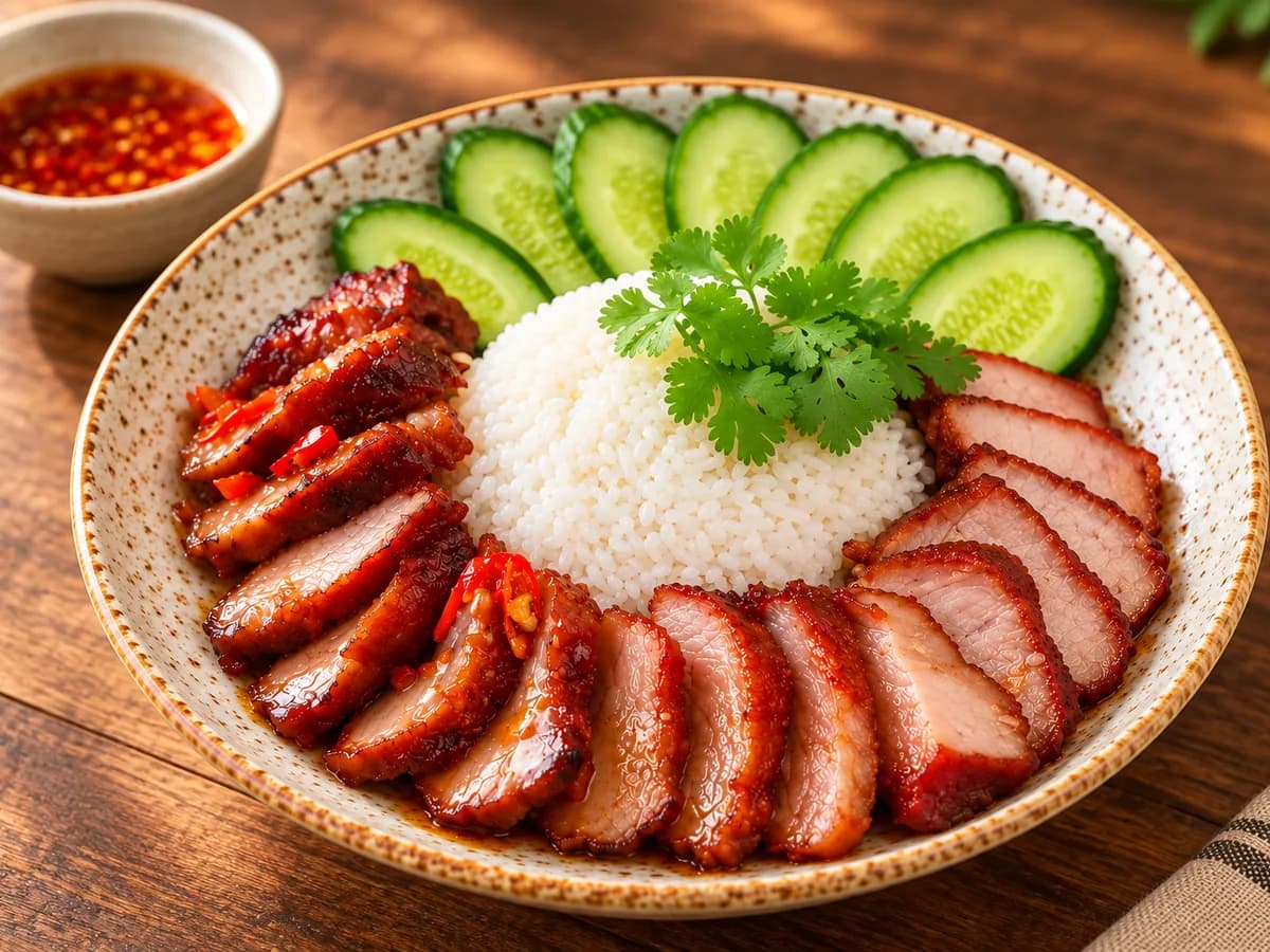 BBQ Char Siu Pork Rice Bowl