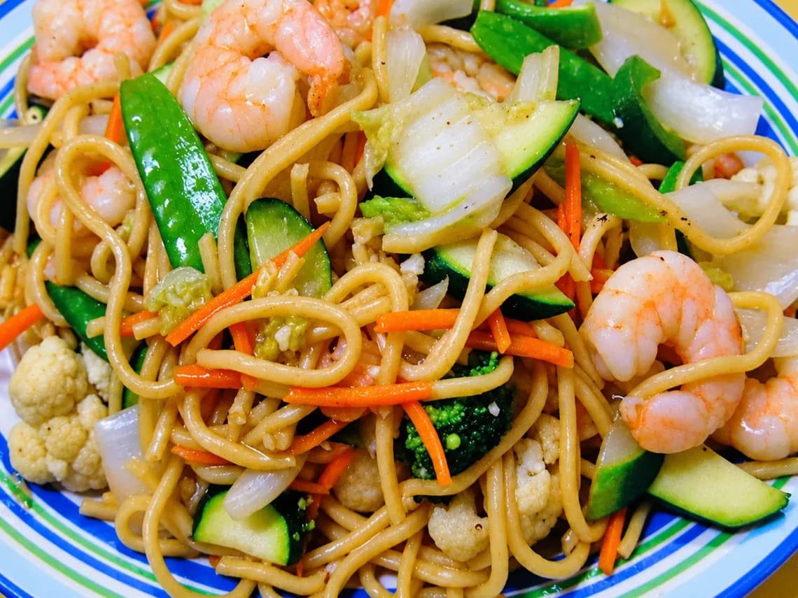 Garlic Prawn Noodle